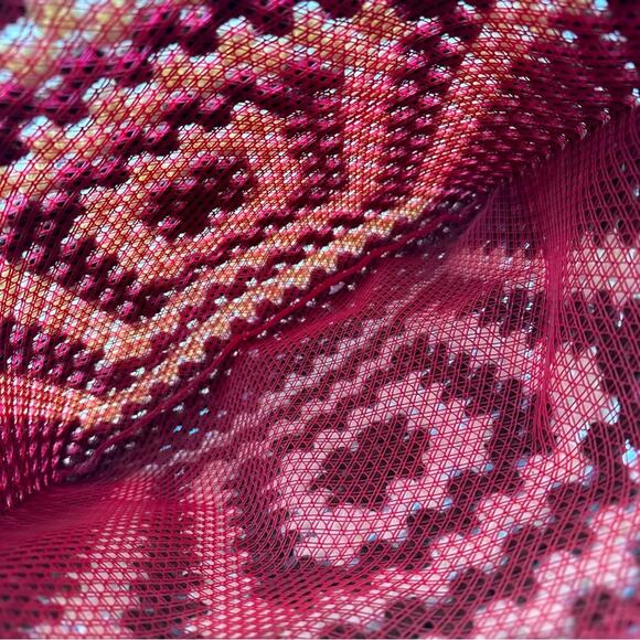 Handcrafted Made Spain Boho Vintage Retro Crocheted Granny Square Shopper Tote - Picture 8 of 10